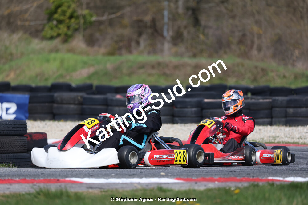 9 & 10/03/2024 : 1ère manche du Championnat du Sud au circuit d’Aigues-Vives (photos Stéphane Agnus) 2024 — karting
