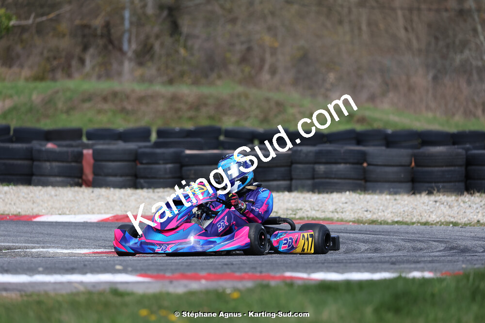 9 & 10/03/2024 : 1ère manche du Championnat du Sud au circuit d’Aigues-Vives (photos Stéphane Agnus) 2024 — karting