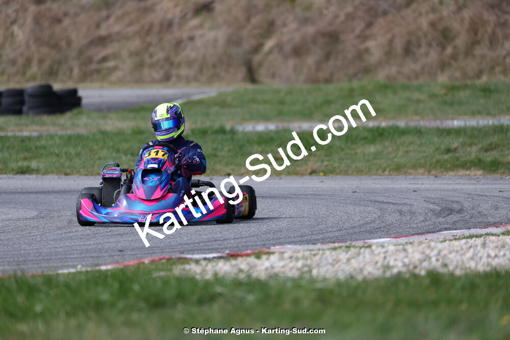 9 & 10/03/2024 : 1ère manche du Championnat du Sud au circuit d’Aigues-Vives (photos Stéphane Agnus) 2024 — karting