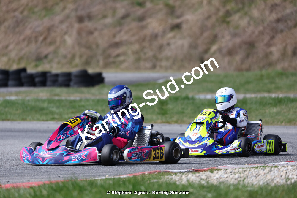 9 & 10/03/2024 : 1ère manche du Championnat du Sud au circuit d’Aigues-Vives (photos Stéphane Agnus) 2024 — karting