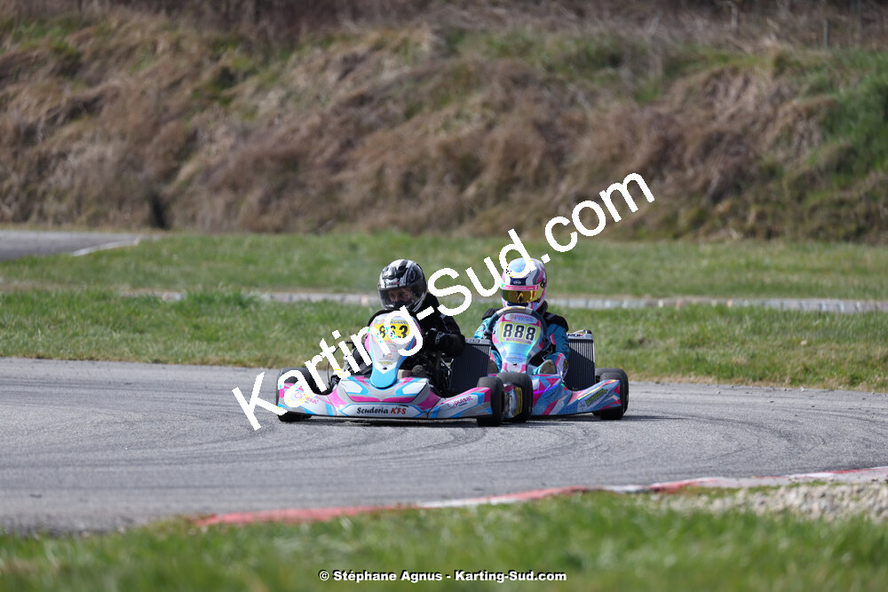 9 & 10/03/2024 : 1ère manche du Championnat du Sud au circuit d’Aigues-Vives (photos Stéphane Agnus) 2024 — karting
