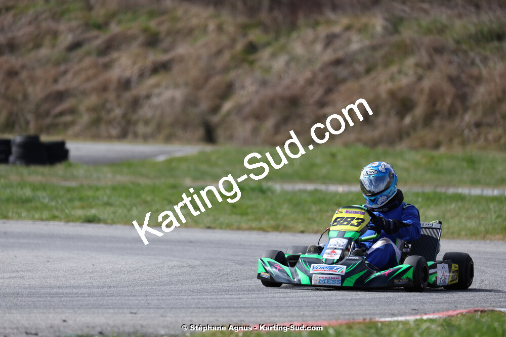 9 & 10/03/2024 : 1ère manche du Championnat du Sud au circuit d’Aigues-Vives (photos Stéphane Agnus) 2024 — karting