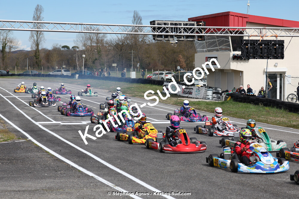 9 & 10/03/2024 : 1ère manche du Championnat du Sud au circuit d’Aigues-Vives (photos Stéphane Agnus) 2024 — karting