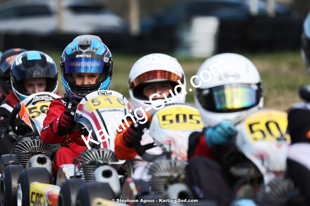 9 & 10/03/2024 : 1ère manche du Championnat du Sud au circuit d’Aigues-Vives (photos Stéphane Agnus) 2024 — karting