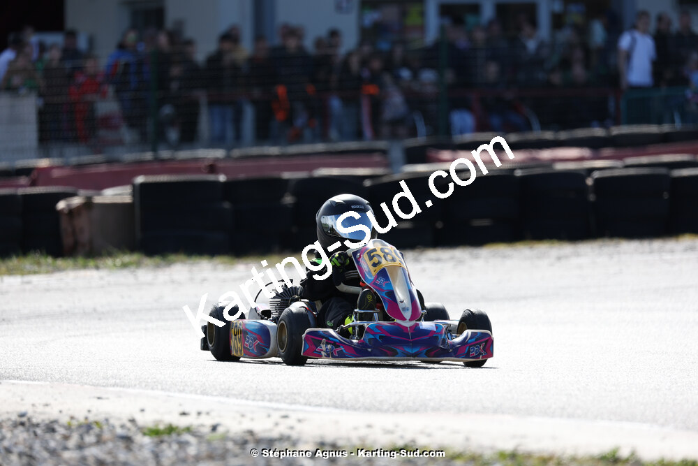9 & 10/03/2024 : 1ère manche du Championnat du Sud au circuit d’Aigues-Vives (photos Stéphane Agnus) 2024 — karting
