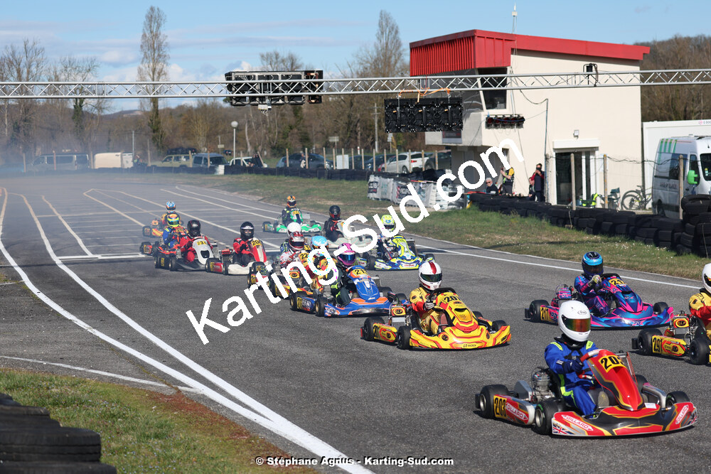 9 & 10/03/2024 : 1ère manche du Championnat du Sud au circuit d’Aigues-Vives (photos Stéphane Agnus) 2024 — karting