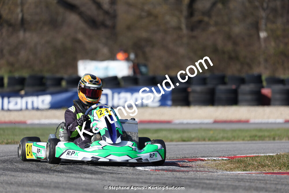 9 & 10/03/2024 : 1ère manche du Championnat du Sud au circuit d’Aigues-Vives (photos Stéphane Agnus) 2024 — karting