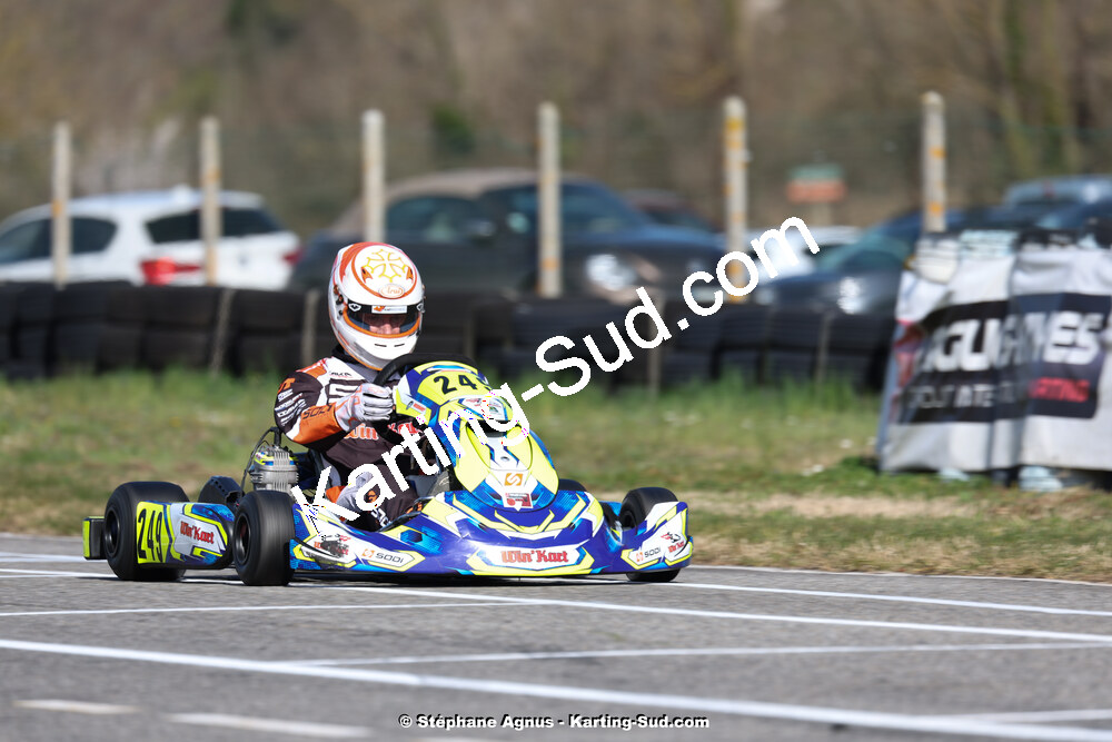 9 & 10/03/2024 : 1ère manche du Championnat du Sud au circuit d’Aigues-Vives (photos Stéphane Agnus) 2024 — karting