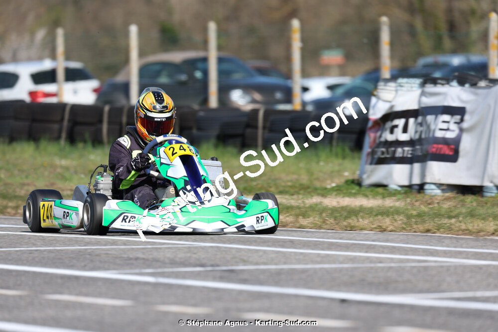 9 & 10/03/2024 : 1ère manche du Championnat du Sud au circuit d’Aigues-Vives (photos Stéphane Agnus) 2024 — karting