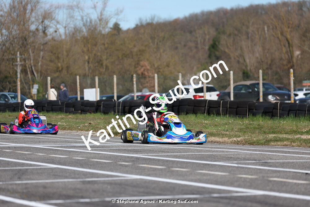 9 & 10/03/2024 : 1ère manche du Championnat du Sud au circuit d’Aigues-Vives (photos Stéphane Agnus) 2024 — karting