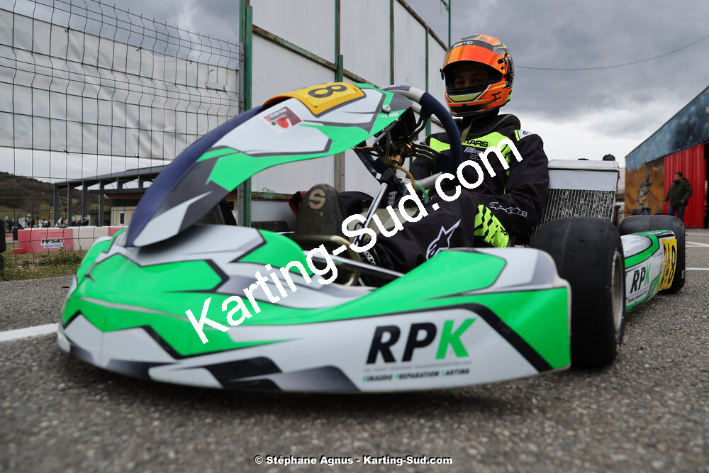 9 & 10/03/2024 : 1ère manche du Championnat du Sud au circuit d’Aigues-Vives (photos Stéphane Agnus) 2024 — karting