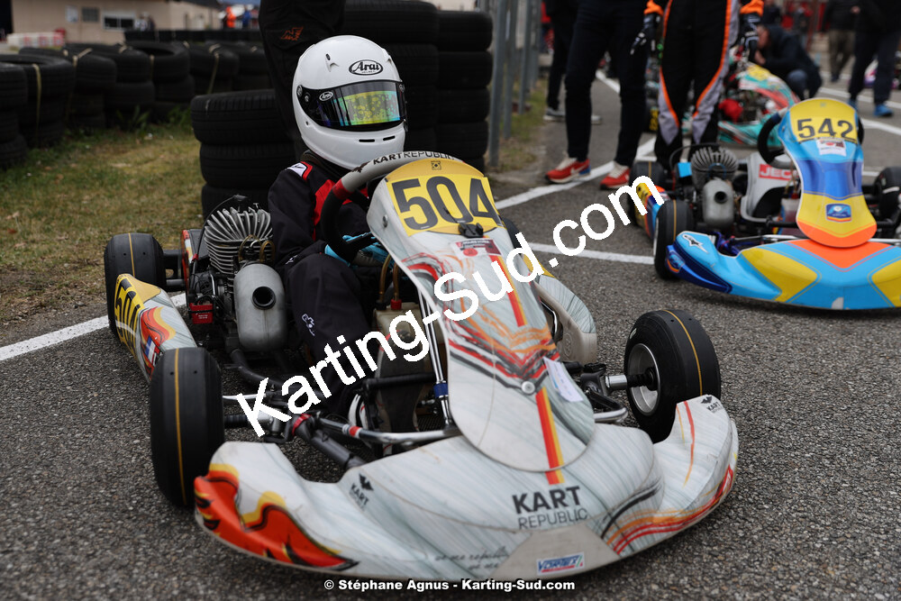 9 & 10/03/2024 : 1ère manche du Championnat du Sud au circuit d’Aigues-Vives (photos Stéphane Agnus) 2024 — karting