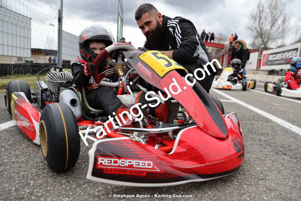 9 & 10/03/2024 : 1ère manche du Championnat du Sud au circuit d’Aigues-Vives (photos Stéphane Agnus) 2024 — karting
