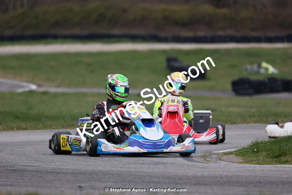 9 & 10/03/2024 : 1ère manche du Championnat du Sud au circuit d’Aigues-Vives (photos Stéphane Agnus) 2024 — karting