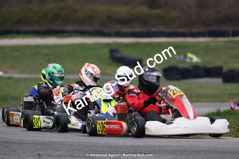 9 & 10/03/2024 : 1ère manche du Championnat du Sud au circuit d’Aigues-Vives (photos Stéphane Agnus) 2024 — karting