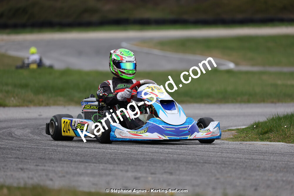 9 & 10/03/2024 : 1ère manche du Championnat du Sud au circuit d’Aigues-Vives (photos Stéphane Agnus) 2024 — karting