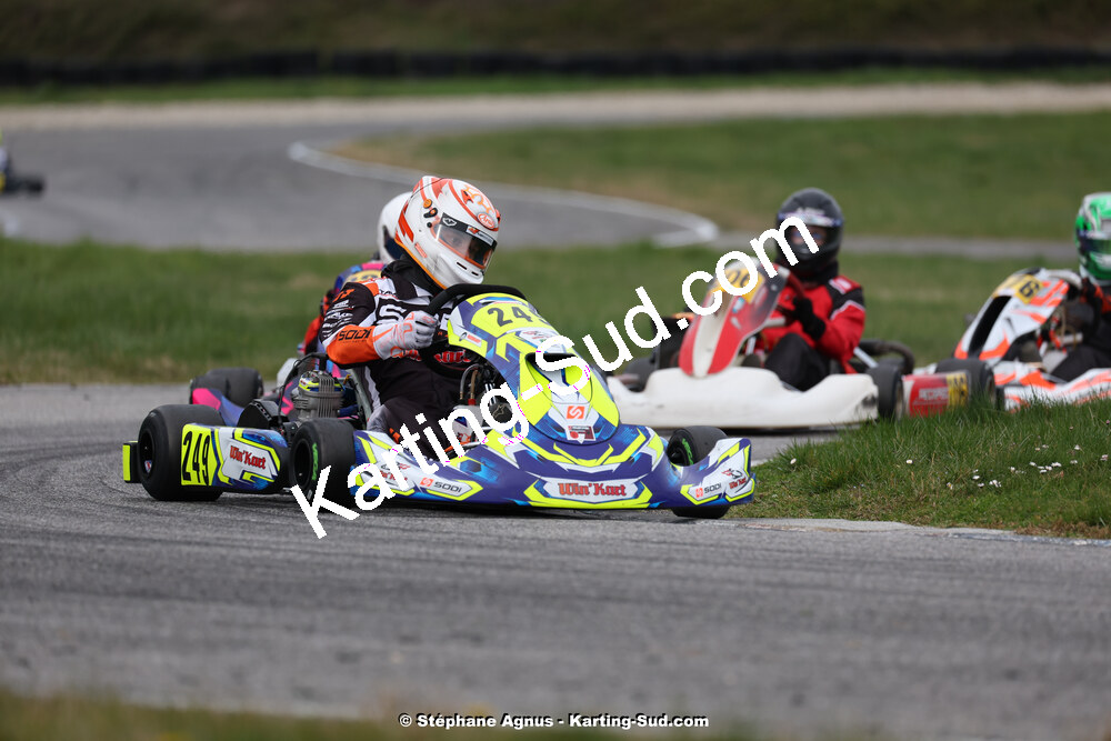 9 & 10/03/2024 : 1ère manche du Championnat du Sud au circuit d’Aigues-Vives (photos Stéphane Agnus) 2024 — karting