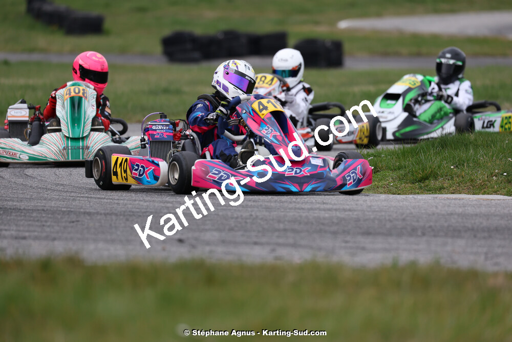 9 & 10/03/2024 : 1ère manche du Championnat du Sud au circuit d’Aigues-Vives (photos Stéphane Agnus) 2024 — karting