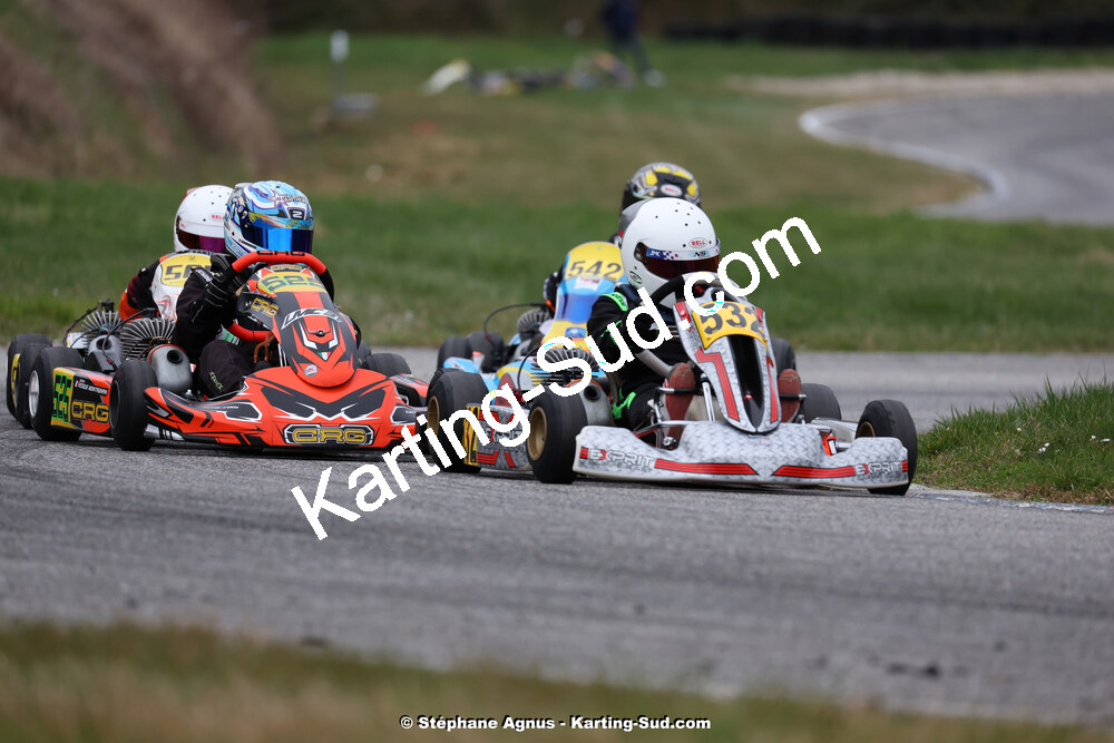 9 & 10/03/2024 : 1ère manche du Championnat du Sud au circuit d’Aigues-Vives (photos Stéphane Agnus) 2024 — karting