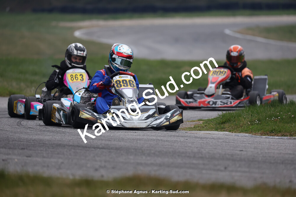 9 & 10/03/2024 : 1ère manche du Championnat du Sud au circuit d’Aigues-Vives (photos Stéphane Agnus) 2024 — karting
