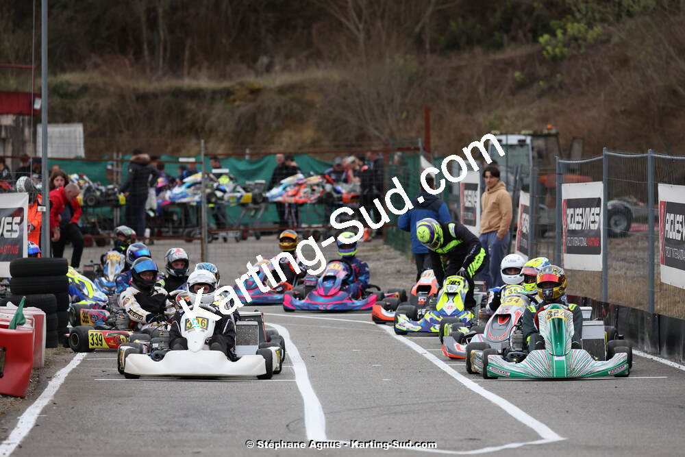 9 & 10/03/2024 : 1ère manche du Championnat du Sud au circuit d’Aigues-Vives (photos Stéphane Agnus) 2024 — karting