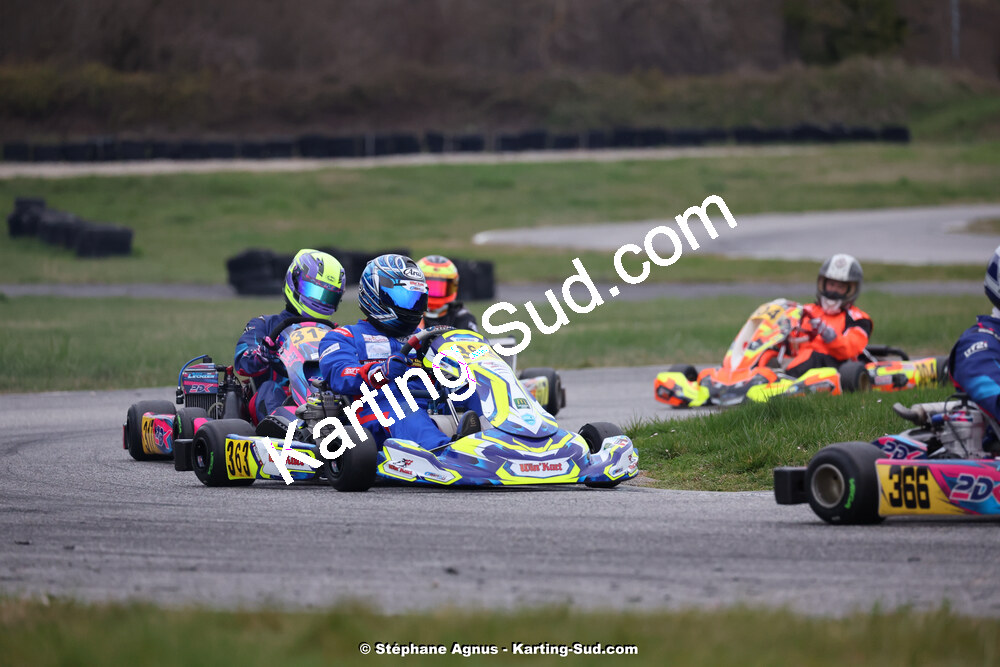 9 & 10/03/2024 : 1ère manche du Championnat du Sud au circuit d’Aigues-Vives (photos Stéphane Agnus) 2024 — karting