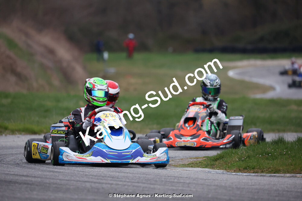 9 & 10/03/2024 : 1ère manche du Championnat du Sud au circuit d’Aigues-Vives (photos Stéphane Agnus) 2024 — karting
