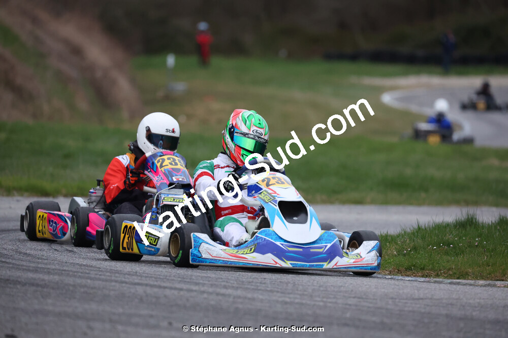 9 & 10/03/2024 : 1ère manche du Championnat du Sud au circuit d’Aigues-Vives (photos Stéphane Agnus) 2024 — karting
