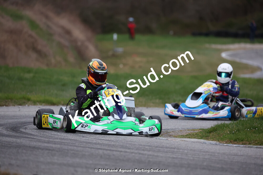 9 & 10/03/2024 : 1ère manche du Championnat du Sud au circuit d’Aigues-Vives (photos Stéphane Agnus) 2024 — karting