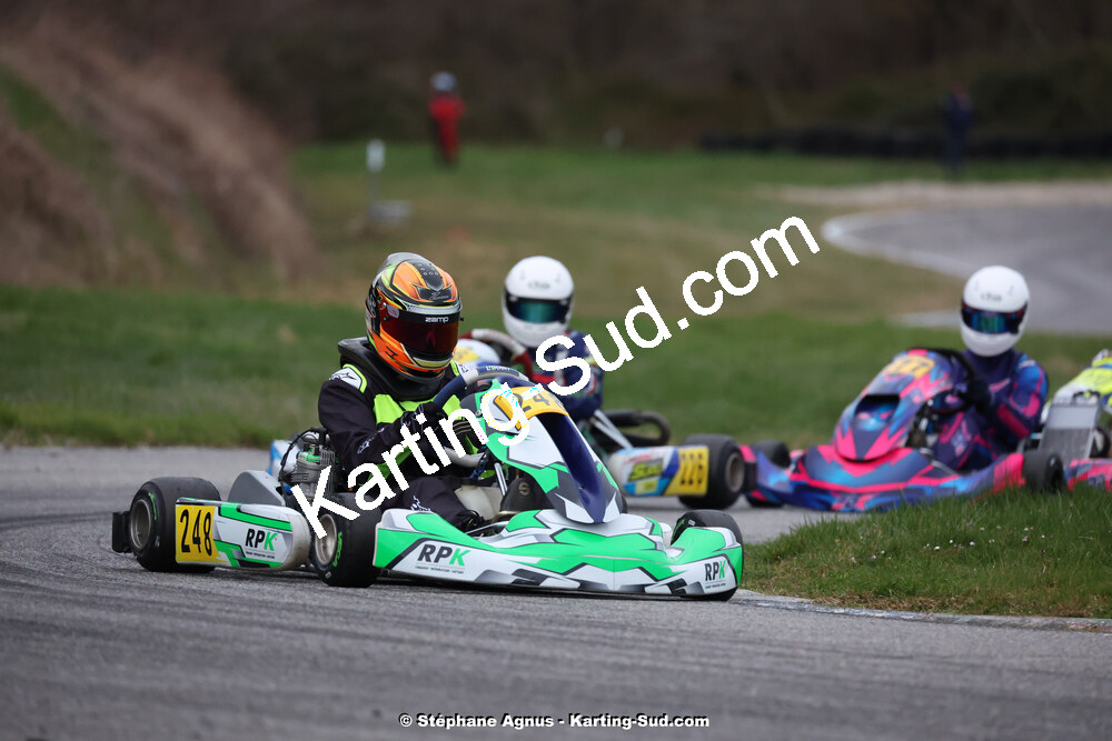 9 & 10/03/2024 : 1ère manche du Championnat du Sud au circuit d’Aigues-Vives (photos Stéphane Agnus) 2024 — karting