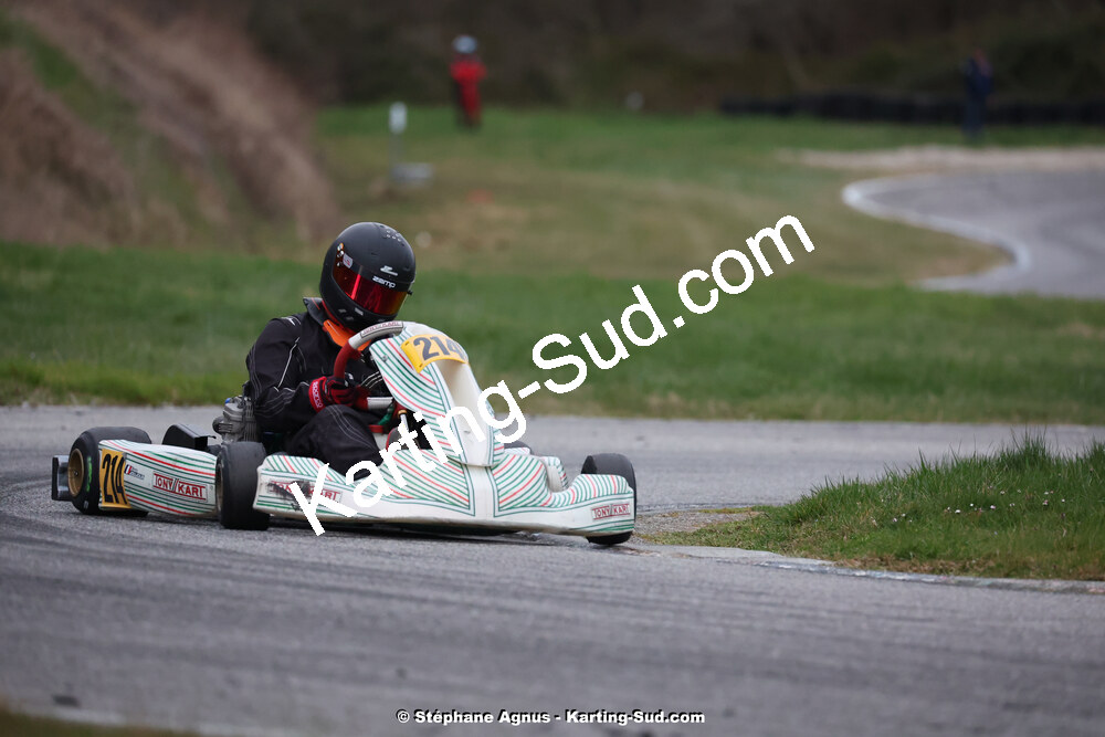 9 & 10/03/2024 : 1ère manche du Championnat du Sud au circuit d’Aigues-Vives (photos Stéphane Agnus) 2024 — karting