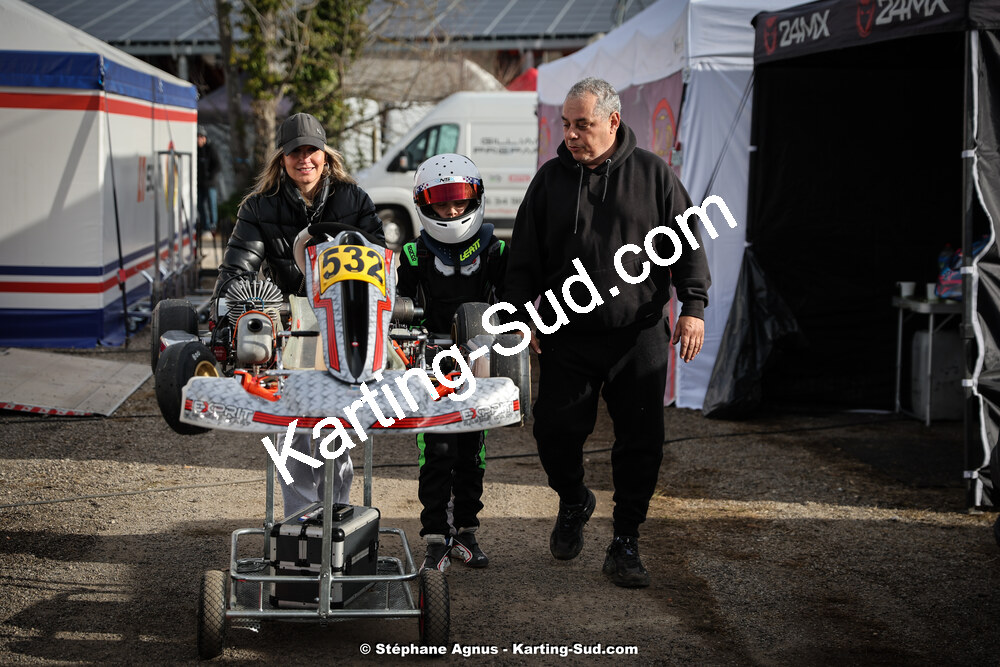 9 & 10/03/2024 : 1ère manche du Championnat du Sud au circuit d’Aigues-Vives (photos Stéphane Agnus) 2024 — karting