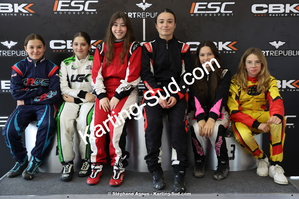 Charline CORDIER, Cléa BOURACHOT, Laurena PEREIRA et 2 autres — 27 & 28/04/2024 : 3ème manche du Championnat du Sud au circuit Fun Kart Brissac (photos Stéphane Agnus) 2024 — karting