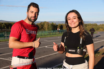 Marine APOUX, Tanguy MUNOZ — 20/10/2024 : 3ème manche du Challenge Jean-Claude Sanchez à Belmont sur Rance (Photos Stéphane Agnus) 2024 — karting