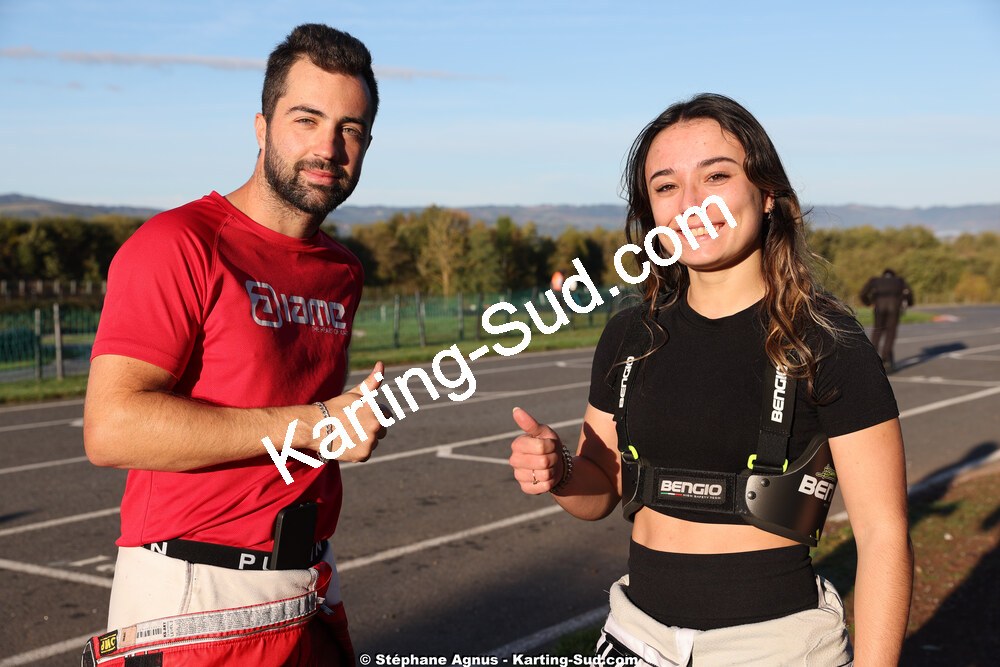 Marine APOUX, Tanguy MUNOZ — 20/10/2024 : 3ème manche du Challenge Jean-Claude Sanchez à Belmont sur Rance (Photos Stéphane Agnus) 2024 — karting