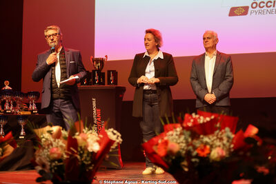 Michel VERGNES, Stéphanie Guiraud-Chaumeil — 19/01/2025 : Remise des Trophées de la Ligue du Sport Automobile Occitanie Pyrénées à Albi (photos Stéphane Agnus) 2025 — karting