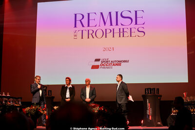 Michel VERGNES, Stéphanie Guiraud-Chaumeil — 19/01/2025 : Remise des Trophées de la Ligue du Sport Automobile Occitanie Pyrénées à Albi (photos Stéphane Agnus) 2025 — karting