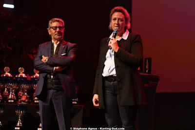 Michel VERGNES, Stéphanie Guiraud-Chaumeil — 19/01/2025 : Remise des Trophées de la Ligue du Sport Automobile Occitanie Pyrénées à Albi (photos Stéphane Agnus) 2025 — karting