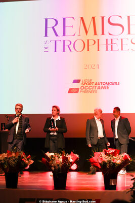 Michel VERGNES, Stéphanie Guiraud-Chaumeil — 19/01/2025 : Remise des Trophées de la Ligue du Sport Automobile Occitanie Pyrénées à Albi (photos Stéphane Agnus) 2025 — karting