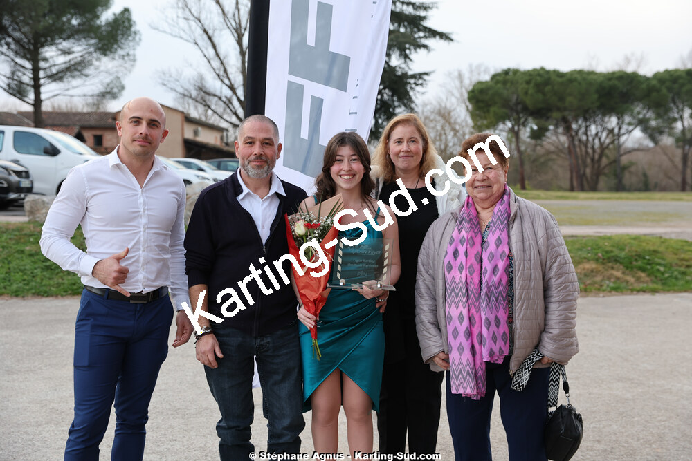 Laurena PEREIRA — 19/01/2025 : Remise des Trophées de la Ligue du Sport Automobile Occitanie Pyrénées à Albi (photos Stéphane Agnus) 2025 — karting