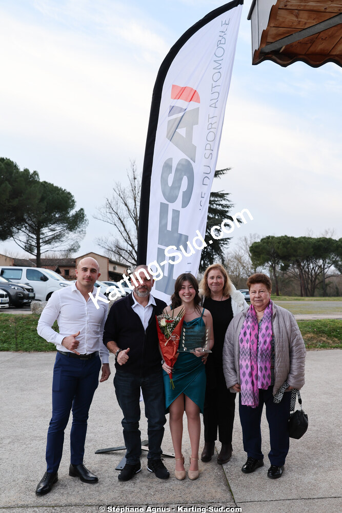 Laurena PEREIRA — 19/01/2025 : Remise des Trophées de la Ligue du Sport Automobile Occitanie Pyrénées à Albi (photos Stéphane Agnus) 2025 — karting