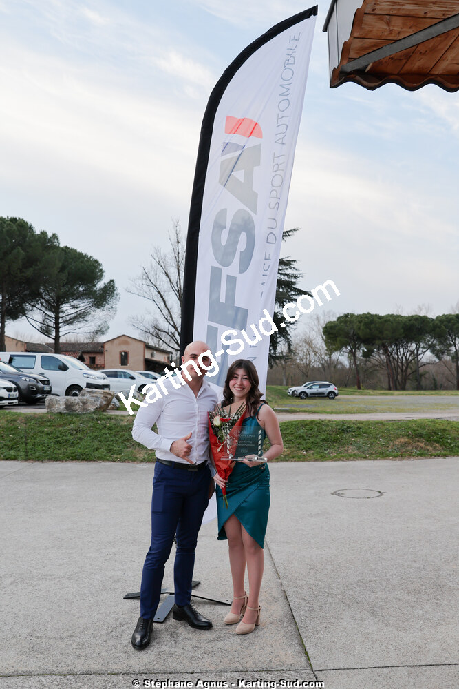 Laurena PEREIRA — 19/01/2025 : Remise des Trophées de la Ligue du Sport Automobile Occitanie Pyrénées à Albi (photos Stéphane Agnus) 2025 — karting