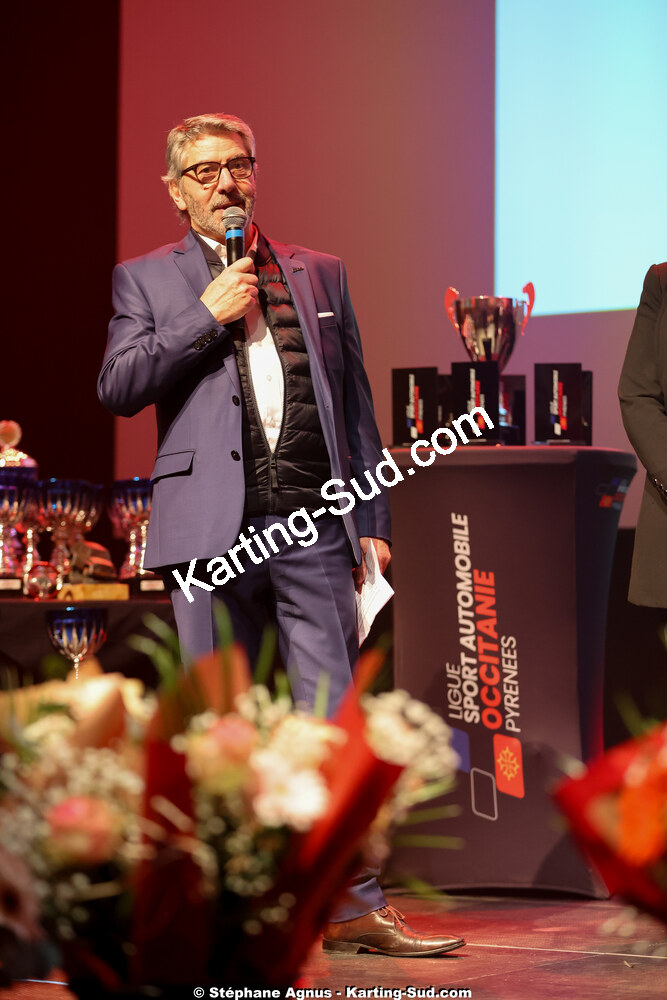 Michel VERGNES — 19/01/2025 : Remise des Trophées de la Ligue du Sport Automobile Occitanie Pyrénées à Albi (photos Stéphane Agnus) 2025 — karting