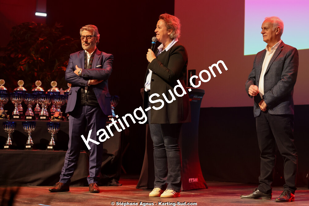 Michel VERGNES, Stéphanie Guiraud-Chaumeil — 19/01/2025 : Remise des Trophées de la Ligue du Sport Automobile Occitanie Pyrénées à Albi (photos Stéphane Agnus) 2025 — karting
