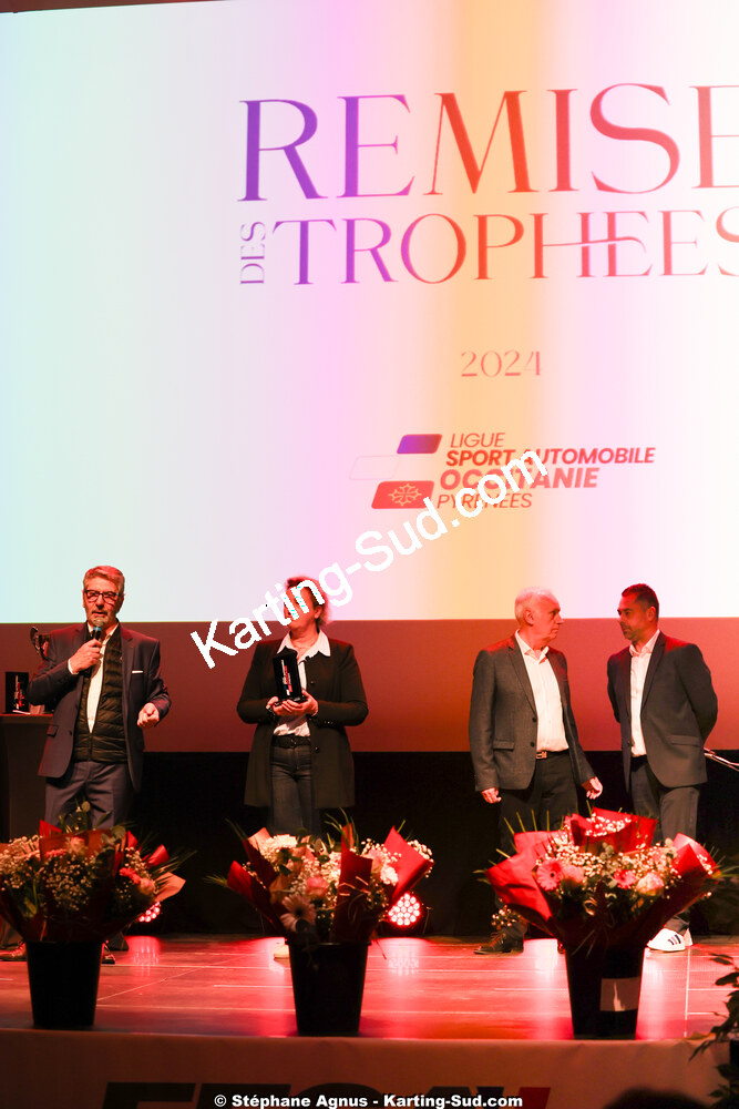 Michel VERGNES, Stéphanie Guiraud-Chaumeil — 19/01/2025 : Remise des Trophées de la Ligue du Sport Automobile Occitanie Pyrénées à Albi (photos Stéphane Agnus) 2025 — karting