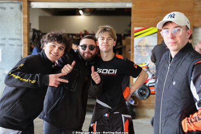 Evan MAINIER — 1 & 2/03/2025 : 1ère manche du Championnat du Sud au Pôle Mécanique Karting d’Alès (photos Stéphane Agnus) 2025 — karting