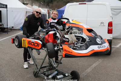 Laura BOURGUET — 1 & 2/03/2025 : 1ère manche du Championnat du Sud au Pôle Mécanique Karting d’Alès (photos Stéphane Agnus) 2025 — karting
