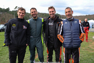 Adrian LAFILLE, Anthony DELCUROU, Franck AYMARD — 1 & 2/03/2025 : 1ère manche du Championnat du Sud au Pôle Mécanique Karting d’Alès (photos Stéphane Agnus) 2025 — karting
