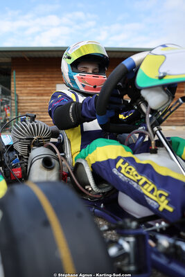 Mathis MESPOULEDE — 1 & 2/03/2025 : 1ère manche du Championnat du Sud au Pôle Mécanique Karting d’Alès (photos Stéphane Agnus) 2025 — karting