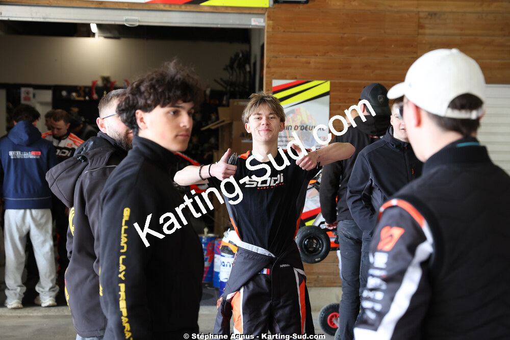 Evan MAINIER — 1 & 2/03/2025 : 1ère manche du Championnat du Sud au Pôle Mécanique Karting d’Alès (photos Stéphane Agnus) 2025 — karting